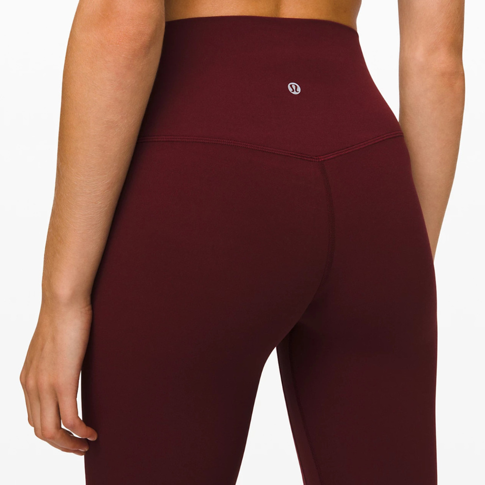 Lululemon Maroon Capri Leggings Sz 4